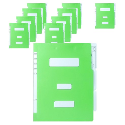 인디 오피스 PP 정부파일, 연두, 10개