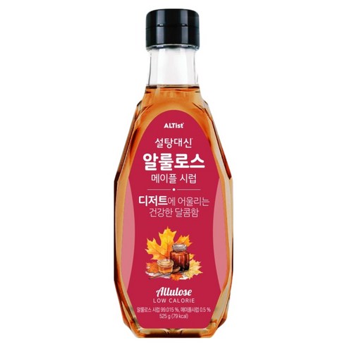 설탕대신 알룰로스 메이플 시럽, 525g, 1개 525g, 1개