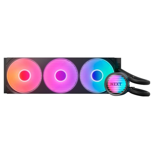 NZXT KRAKEN CORE 360 RGB CPU 쿨러, RL-KR36C-B1, 블랙, 1개