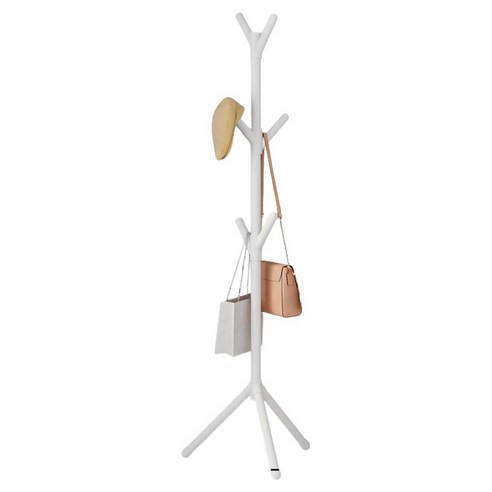 로이 수직 옷걸이 2갈래 후크 50 x 160 cm, 화이트