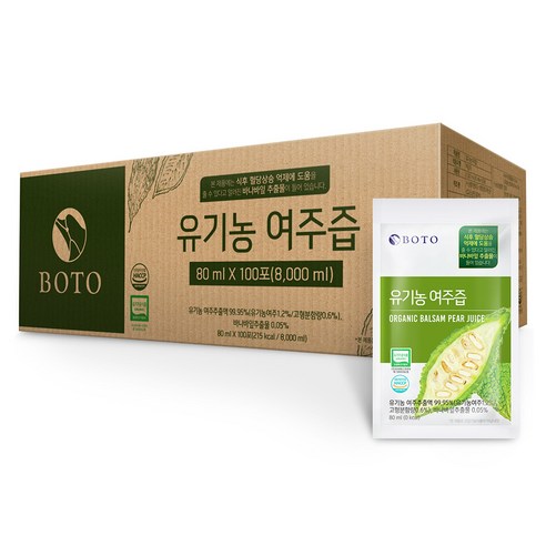 보뚜 유기농 여주즙 100포 8L, 1개 실사용 후기 | 효과 있을까? - 상품 이미지 1