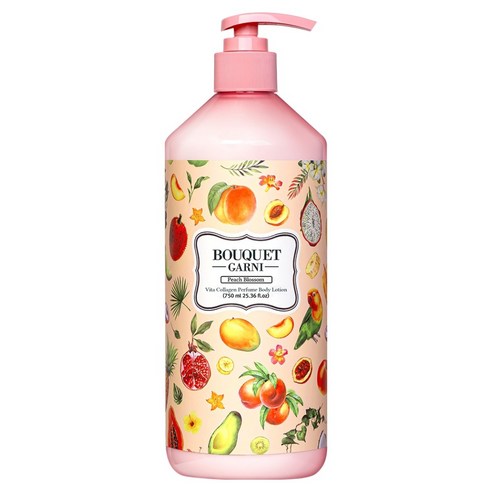 부케가르니 비타 콜라겐 퍼퓸 바디로션 피치블라썸, 750ml, 1개