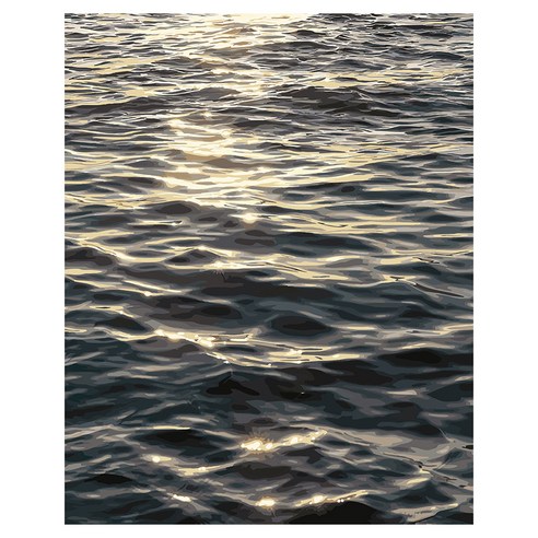 플레이어바웃 DIY 유화 그림그리기 세트 40 x 50 cm, 잔물결(MG243), 1세트