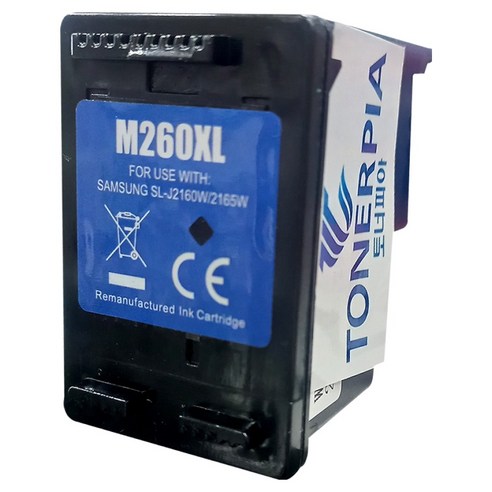 토너피아 삼성 프린터 SL-J2160W / SL-J2165W 대용량 호환잉크 INK-M260XL, 1개, BLACK