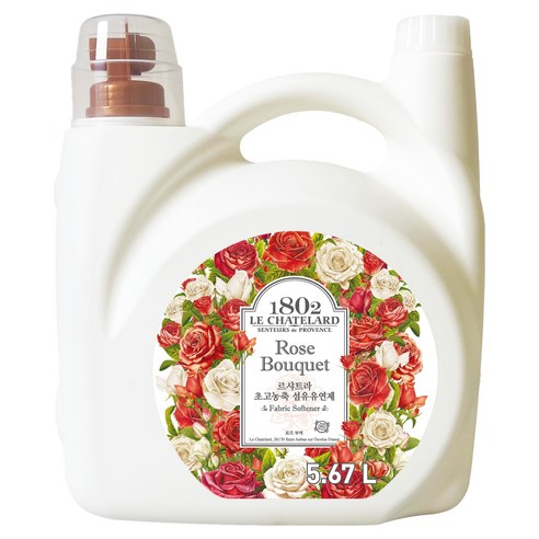 르샤트라1802 초고농축 섬유유연제 로즈부케향, 1개, 5.67L