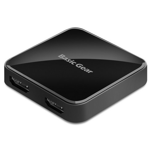 베이직기어 4K 화면 2개 동시출력 HDMI 분배기, 1개