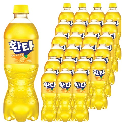 환타 파인애플 탄산음료, 600ml, 24개
