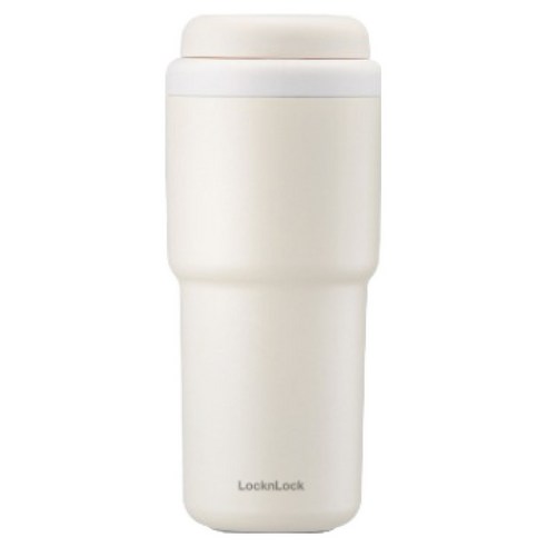락앤락 데일리 마카롱 원터치 밀폐 텀블러, 크림, 480ml, 1개