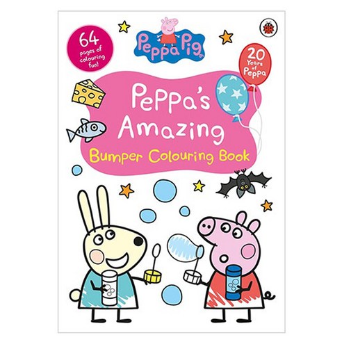 Peppa Pig : Peppa's Amazing Bumper Colouring Book, Ladybird