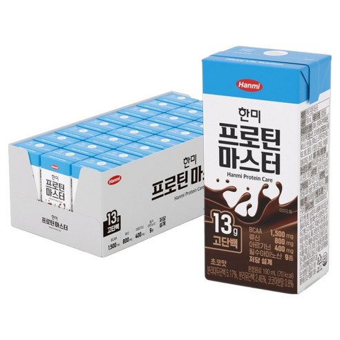 한미약품 프로틴 마스터 190ml, 24개 솔직 후기 | 실사용자 리뷰 분석 - 상품 이미지 1
