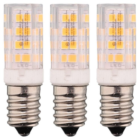 KDT LED 콘램프 E14 3W 전구, 3개, 전구색