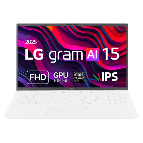 LG전자 2025 그램 AI 15 코어Ultra5 인텔 14세대, 15ZD90T-GX56K, Free DOS, 16GB, 256GB, 에센스 화이트