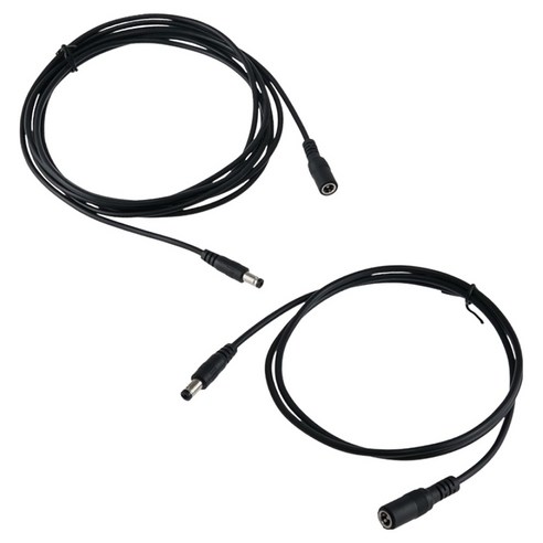 컴스 3A 5.5 x 2.1 mm MF DC 전원 연장 케이블 1m + 3m 세트 CP094, 1세트
