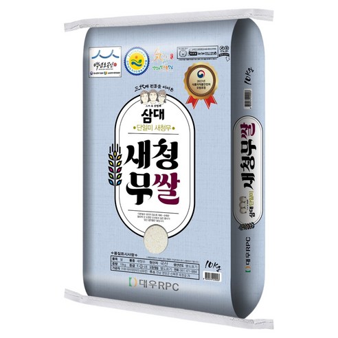 쌀내음맑은공기 대우미곡 삼대 새청무쌀, 10kg, 1개, 상등급