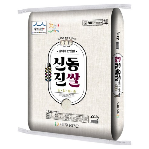 기프트 대우미곡 삼대 신동진쌀, 20kg, 1개, 상등급