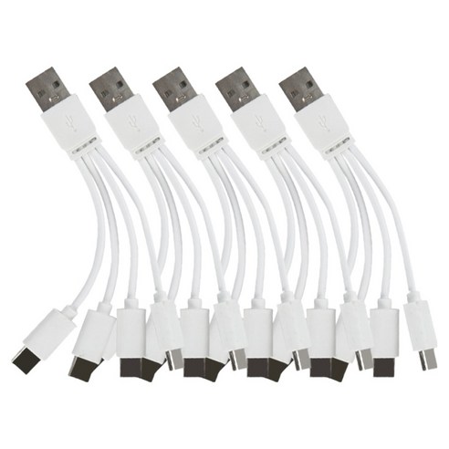 컴스 C타입 4분배 멀티 충전 케이블 4 in 1 Type C 동시충전 5p, 1개