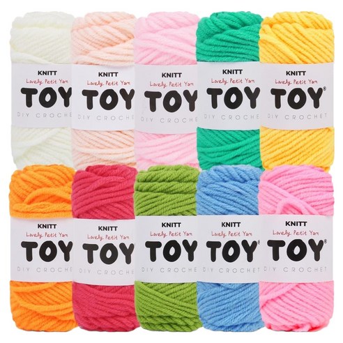 니뜨 토이얀 뜨개실 10g x 10p, A 비타민팔레트, 1개