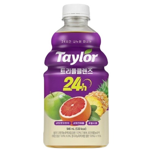 테일러 트리플 클렌즈 24h 주스, 946ml, 1개