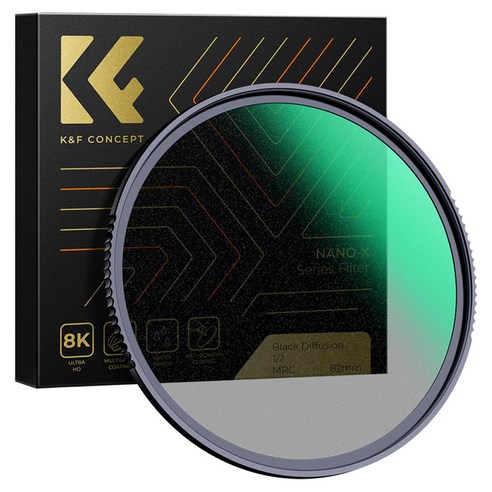 케이앤에프컨셉 NANO X 블랙미스트 1/2 렌즈 필터 77mm, 1개