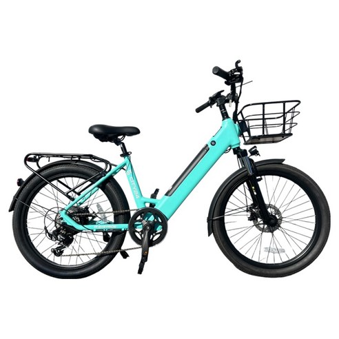 이지라이드 City-20 36V 500W 10Ah 이륜전기자전거 고객적접설치, 민트, 알루미늄
