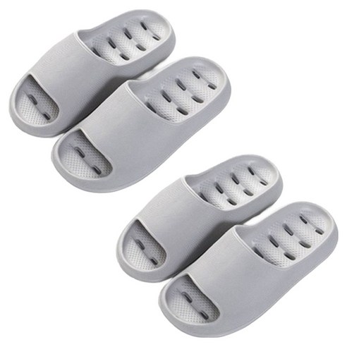 글랑앤 미끄럼방지 욕실화, 그레이, 2개