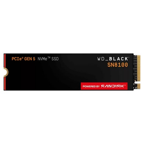 WD BLACK M.2 NVMe WDS100T1X0M SSD, SN8100, 1TB