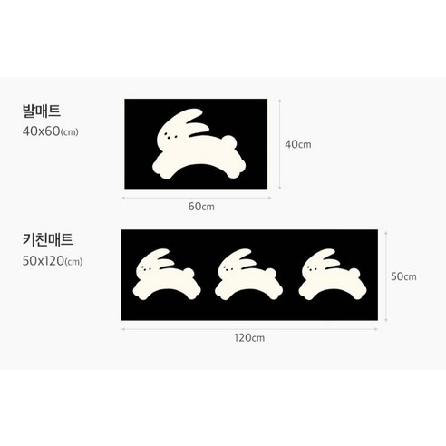 쁘리엘르 보들보들 자카드 미끄럼방지 키친 욕실 발매트 후기 분석 - 주방 사용 예시