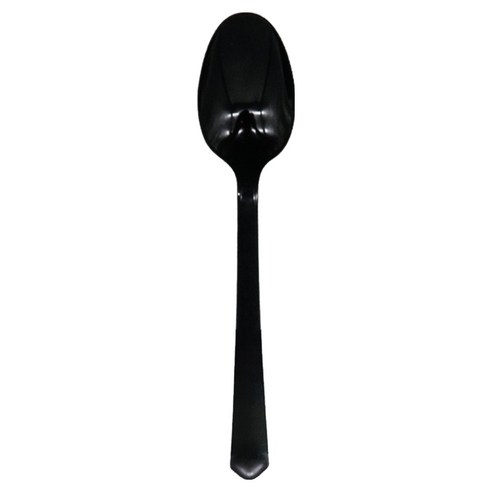 생활엔 국내산 데일리핏 일회용 숟가락 블랙 17cm, 100개, 1개입