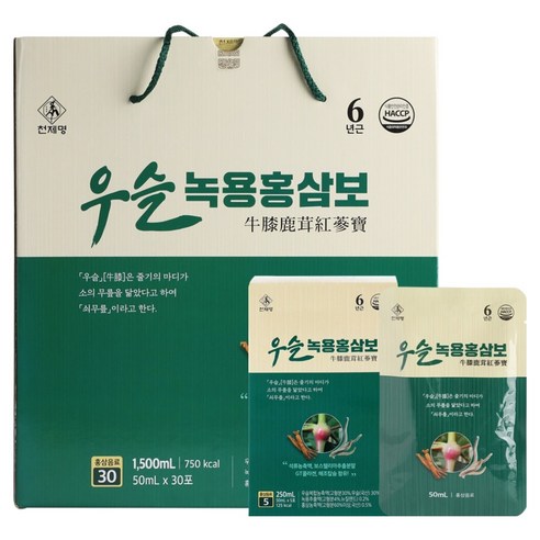 천제명홍삼 우슬 녹용홍삼보 30p, 1.5L, 1개