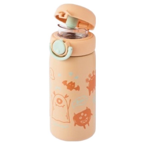 락앤락 스쿨핏 스위치캡 야광텀블러 LHC3387ORG, 오렌지, 1개, 380ml
