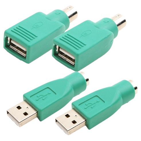 컴스 USB A to PS2 젠더 마우스용 FM 2p + 키보드용 MF 2p 세트, 1세트, CP101