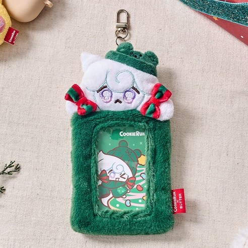 버터 쿠키런 밀키웨이맛 쿠키 포토카드 키링, 그린, 1개, 18.5cm