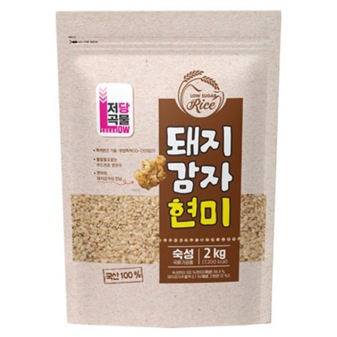 광복 저당곡물 돼지감자 숙성현미, 2kg, 1개