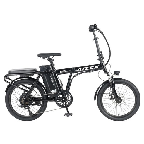 ATECX 48V 7.8Ah 500W 전기자전거 ATECX F100 고객직접설치, 블랙, 알루미늄