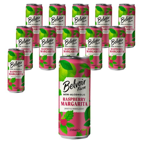 벨부아팜 라즈베리 마가리타, 12개, 250ml