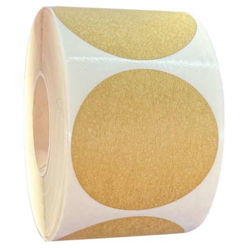 지음앤 크라프트 포장 데코스티커 500매입 45mm, 베이지, 1개