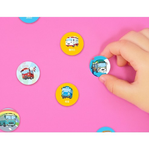 타요 피노키오 도장놀이 + 스티커 50p 세트 이미지 4