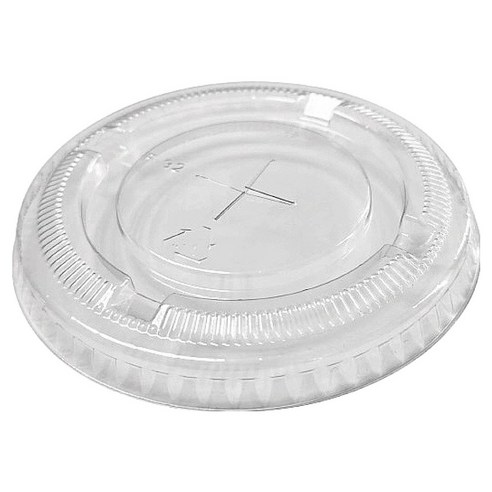 이로울생활 아이스컵 PET 투명 평뚜껑 92mm, 300개, 1개입, 평면형