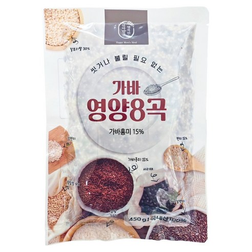 행복한엄마밥상 씻거나 불릴필요 없는 가바영양 8곡, 450g, 1개