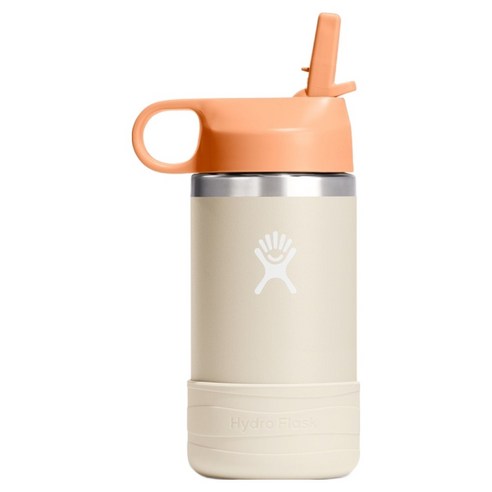 하이드로플라스크 키즈 와이드 스트로캡앤부트 텀블러, 코코넛, 355ml, 1개