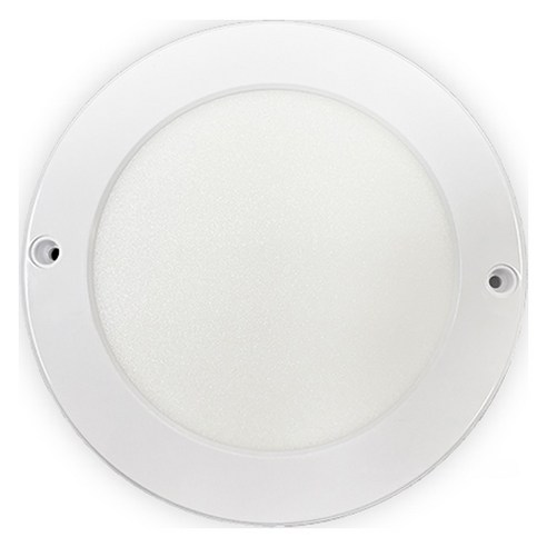 가온엘이디 무타공 원형 엣지 LED 직부등 15W, 화이트 + 주광색, 1개