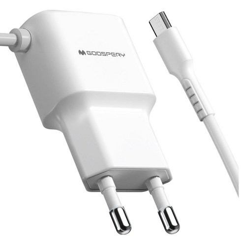 구스페리 5핀 일체형 가정용 충전기 1.2A, 화이트, 1개