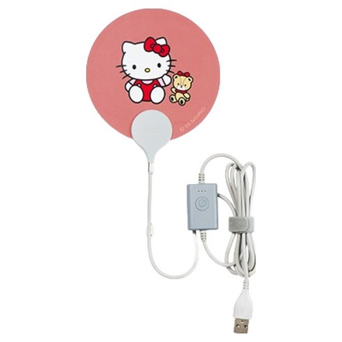 잉코 산리오 헬로키티 USB 휴대용 핫팩 손난로, 로즈우드, one size, KTI-100 로즈우드, one size, KTI-100