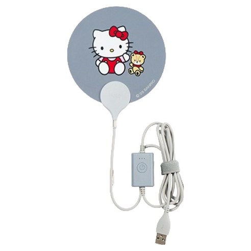 잉코 산리오 헬로키티 USB 휴대용 핫팩 손난로, 어반그레이, one size, KTI-100