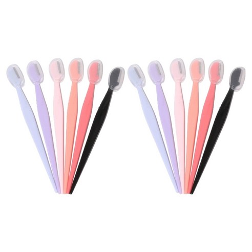 파스텔 눈썹 정리칼 6종 x 2p 세트, 1세트, 혼합색상