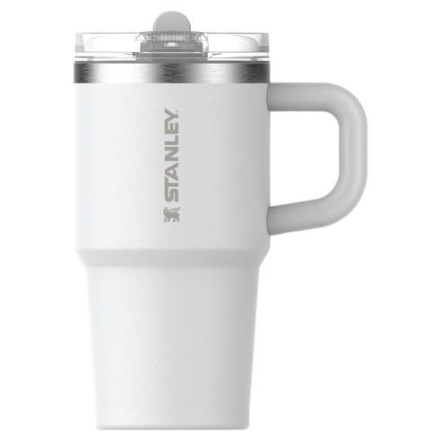 스탠리 퀜처 프로투어 플립 스트로 텀블러, 프로스트 화이트, 591ml, 1개