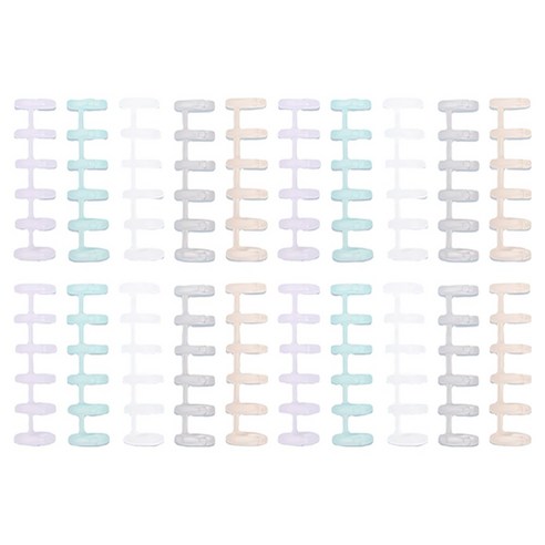 투데이리빙 6공 바인더 루즈링 CD_OOS_AL081A 5종 x 4p 세트, 반투명, 1세트, 12mm