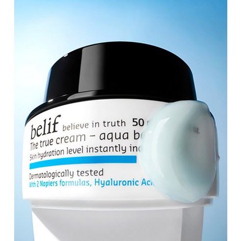빌리프 더 트루 크림 아쿠아 밤 40ml + 모이스춰라이징 밤 40ml 듀오 기획 세트 후기 분석 - 제형 비교