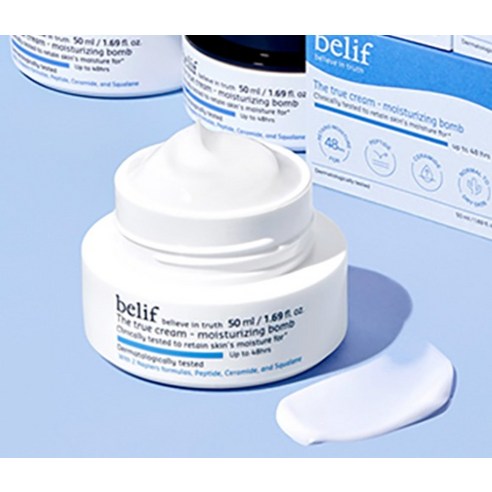 빌리프 더 트루 크림 아쿠아 밤 40ml + 모이스춰라이징 밤 40ml 듀오 기획 세트 후기 분석 - 박스 패키지 정면