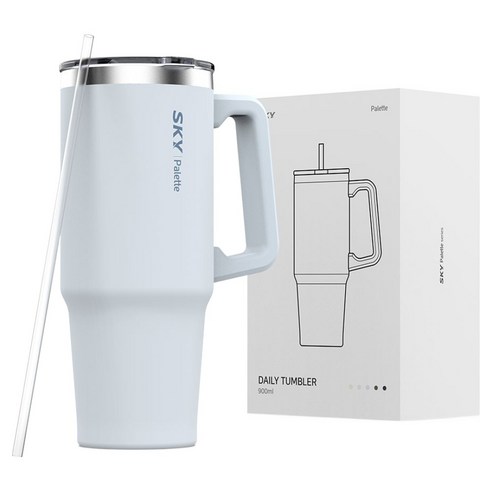 SKY 팔레트 데일리 텀블러, 오션 블루, 900ml, 1개